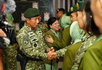 Pangdivif 2 Kostrad saat Lepas Perwira Hukumnya