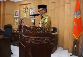 Bupati Batu Bara saat Sampaikan Dua Nota Ranperda 