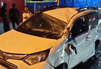 Kondisi Mobil Usai Lakalantas 