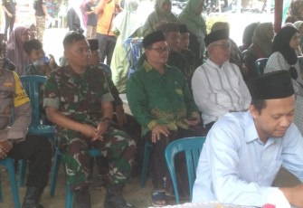 Danramil 0801/03 Arjosari saat Hadiri Lomba Rebana Klasik yang Digelar Muslimat NU Anak Cabang Arjosari