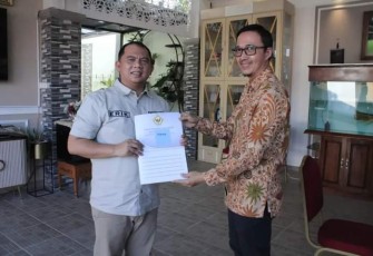 Bupati Labuhanbatu saat sambut Kedatangan BPK RI Perwakilan Propinsi Sumut 