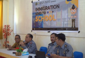 sosialisasi dan pelayanan Eazy Passport ke Sekolah Menengah Atas Negeri 2 Kota Baubau dan dilakukan selama 1 hari pada hari Selasa, 01 Agustus 2023.