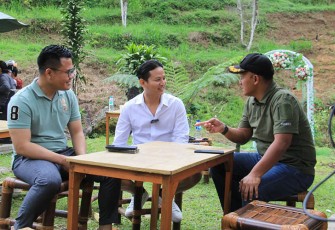 Ngopi Bareng Dandim, Bupati dan Kapolres di Agrowisata Dilem Wilis Trenggalek