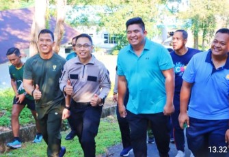 Polres Bintan Laksanakan Olahraga Bersama