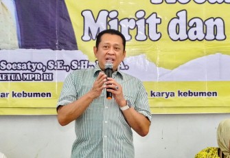 Ketua MPR RI Bambang Soesatyo dalam Sosialisasi Empat Pilar MPR RI di lima kecamatan di Kabupaten Kebumen, Sabtu (16/12/2023)