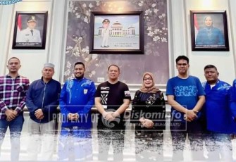 KNPI Labuhanbatu Bersilahturrahmi Kerumah Dinas Bupati 