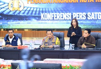 Kapolri Jenderal Polisi Drs. Listyo Sigit Prabowo di Rupatama Mabes Polri, Rabu (13/12/2023). 