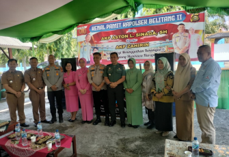 Pisah Sambut Kapolsek Belitang Dua AKP Aston Lasman Sinaga SH