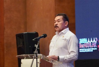 Jaksa Agung Republik Indonesia Prof. ST Burhanuddin saat membuka kegiatan Focus Group Discussion (FGD) pada Selasa 28 November 2023 di The Dharmawangsa Hotel, Jakarta.