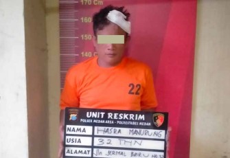 Tersangka saat diamankan