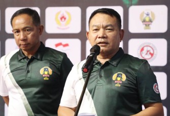 Kasad Jenderal TNI Dr. Dudung Abdurachman saat membuka secara resmi Kejurnas Judo Piala Kasad tahun 2023, yang digelar di Hall Basket Senayan, Jakarta, Sabtu (7/10/2023).