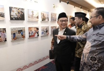 Menteri Agama Yaqut Cholil Qoumas mengapresiasi gelaran pameran foto haji 2023