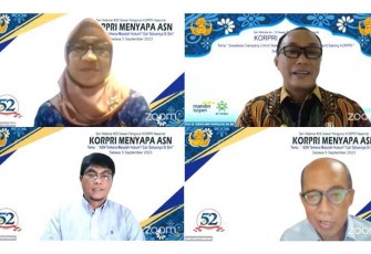 Seri Webinar KORPRI menyapa ASN, Selasa (5/9/2023). 