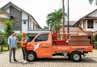 ilustrasi jasa pengiriman paket