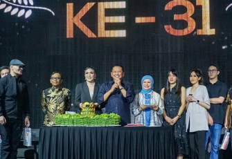 Bamsoet saat bedah buku sekaligus peluncuran buku 'Haluan Negara Menuju Indonesia Emas 2045' karya Bamsoet di Jakarta, Minggu (10/9/23). 