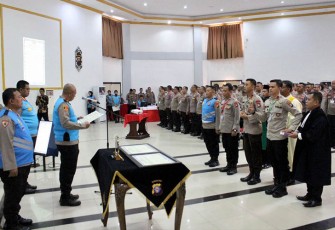 Polda Kalteng saat Gelar Penandatanganan Pakta Integritas Seleksi PAG dan SBP 2023