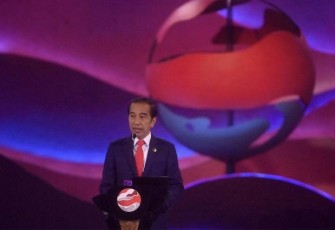 Presiden Joko Widodo saat secara resmi membuka Konferensi Tingkat Tinggi (KTT) Ke-43 ASEAN yang digelar di Plenary Hall, Jakarta Convention Center (JCC), Jakarta Pusat, Selasa (05/09/2023). 