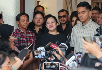 Pertemuan Puan dan Kaesang di sebuah kafe di bilangan Menteng, Jakarta Pusat, Kamis (5/10/2024).
