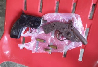 Senjata rakitan jenis  FN dan munisi yang diserahkan oleh masyakat secara sukarela.
