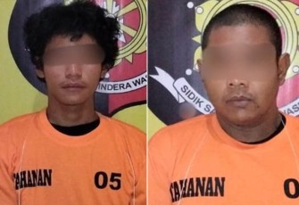 Kedua Tersangka saat diamankan