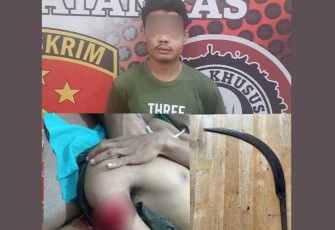 Tersangka saat diamankan