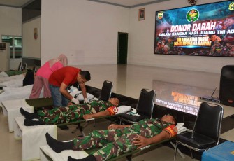 Korem 023/KS saat Gelar Donor Darah