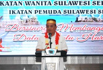 Walikota Bitung saat memberikan sambutan