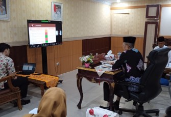 Sekretaris Daerah Provinsi Bengkulu Isnan Fajri Mengikuti Zoom Meeting dengan KASN RI 