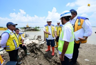 Menteri Basuki di Demak, Senin (12/2/2024). 