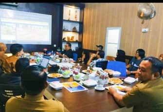 Dinas Perkim Bintan saat Coffe Morning bersama Insan Pers