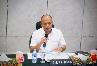Direktur Reserse Kriminal Khusus Kombes Pol Sardo Mangatur Pardamean Sibarani, SIK.,M.H.