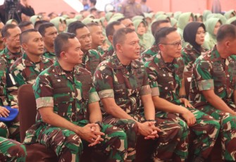 Dandim Madiun saat Ikuti Pengarahan Pangdam V/Brawijaya