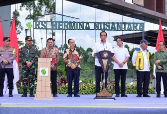 Panglima TNI Dampingi Presiden RI Resmikan RS Hermina Nusantara di IKN