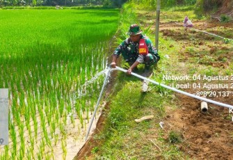 Babinsa Koramil 0801/08 Tulakan Lakukan Pendampingan Pompanisasi