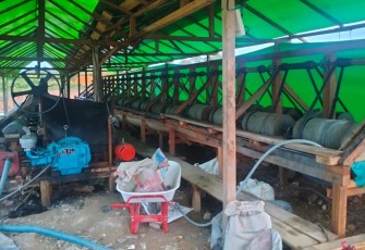 Polda Kalbar Amankan Penambang Liar di Desa Segar Wangi
