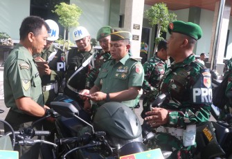 Kodim Tulungagung saat Gelar Pemeriksaan Kendaraan Anggota