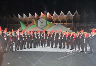 Kontingen Atlet Provinsi Sulsel dalam PON Aceh-Sumut 2024