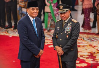 Panglima TNI Hadiri Pelantikan Menteri dan Wakil Menteri Kabinet Merah Putih