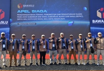 Bawaslu Prov Bengkulu Ikuti Apel Siaga Nasional