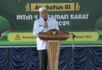 Bupati Hamsuardi Hadiri Wisuda Tahfidz Alquran Angkatan III MTsN 4 Pasaman Barat 