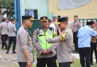 Polda Banten Laksanakan Pengamanan Kunjungan Capres di Wilayah Kota Serang 
