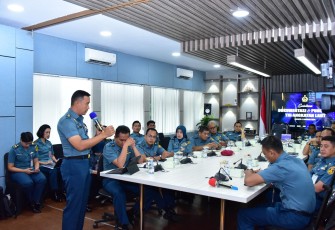 Dinas Penerangan Angkatan Laut (Dispenal) menyelenggarakan Sosialisasi Dokumentasi dan Publikasi TNI AL 2024 bertempat di Studio Nusantara Sagoro 2, Gedung B4 Mabesal, Cilangkap, Jakarta Timur, Kamis (11/01)