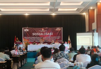 Foto kegiatan Sosialisasi KPU bersama Ormas dan Forkopimda