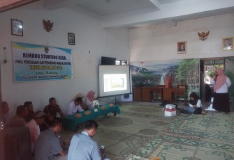 Babinsa Desa Kanung Hadiri Rembug Stunting untuk Cegah dan Turunkan Angka Stunting