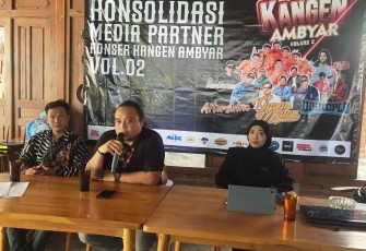 AF Production menggelar jumpa pers terkait persiapan konser Kangen Ambyar volume 2, di Bali Pari Karanganyar, Rabu (2/10/2024)