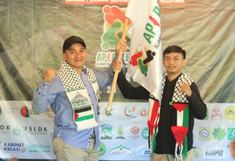 Aliansi Pemuda Indonesia untuk Palestina (API Palestina) Jawa Timur akan menggelar aksi memperingati satu tahun tragedi genosida di Gaza pada Car Freeng