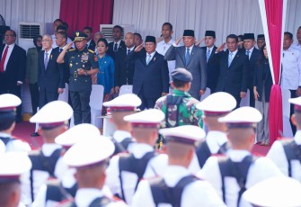 Panglima TNI Hadiri Upacara Penyerahan Memorandum Menteri Pertahanan RI