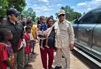 Wakasad Dampingi Presiden RI Tinjau Program Strategis Nasional Ketahanan Pangan di Merauke