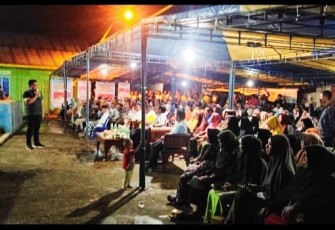 Saat kampanye di Kelong kecamatan Bintan pesisir