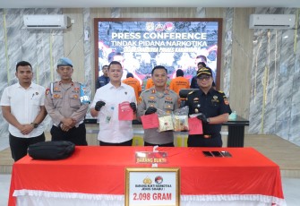 2.098,55 Gram Sabu dan 0,22 Gram Ganja Berhasil di Amankan Satresnakoba Polres Karimun